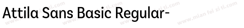 Attila Sans Basic Regular字体转换
